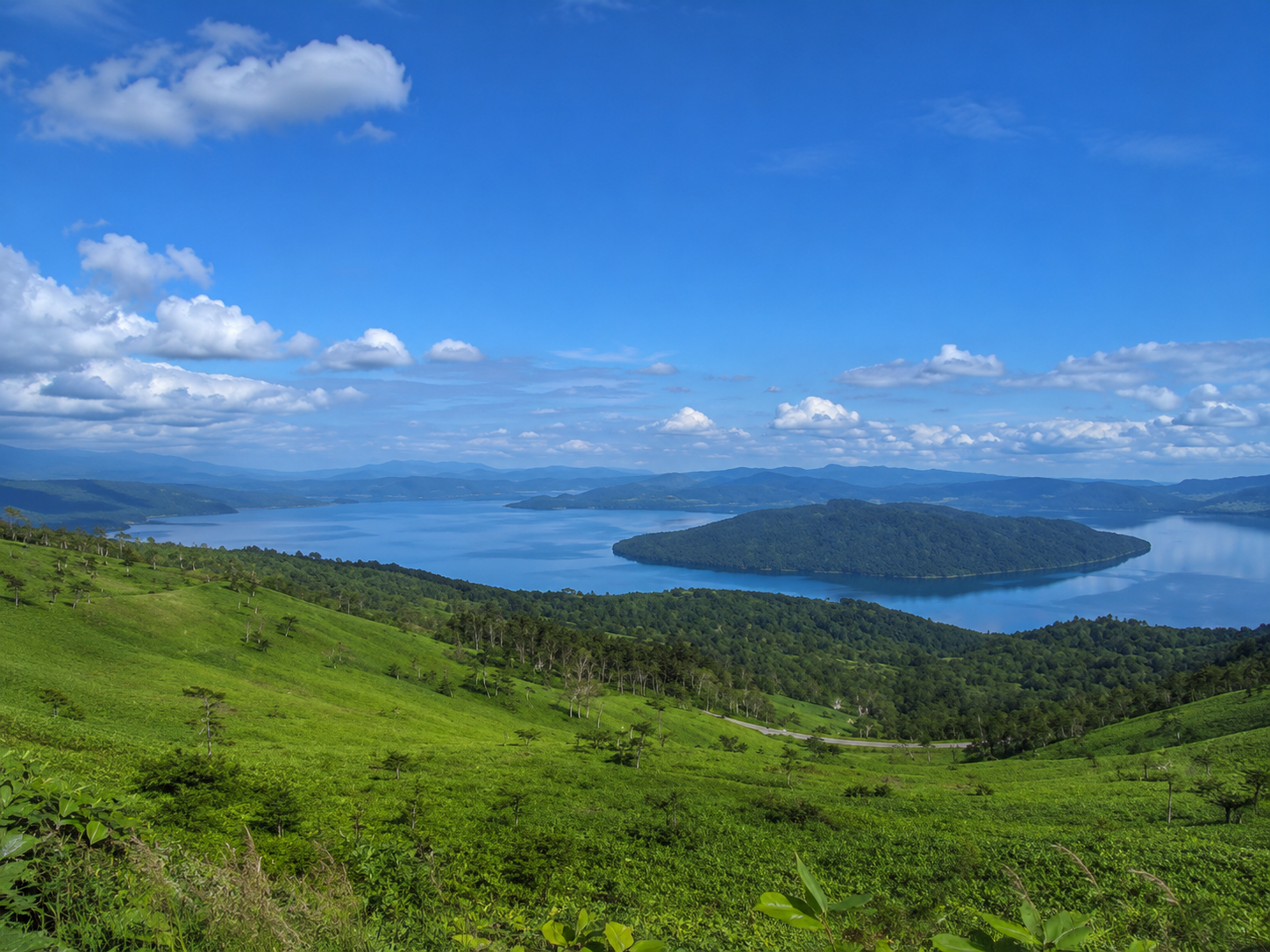 美幌峠屈斜路湖展望