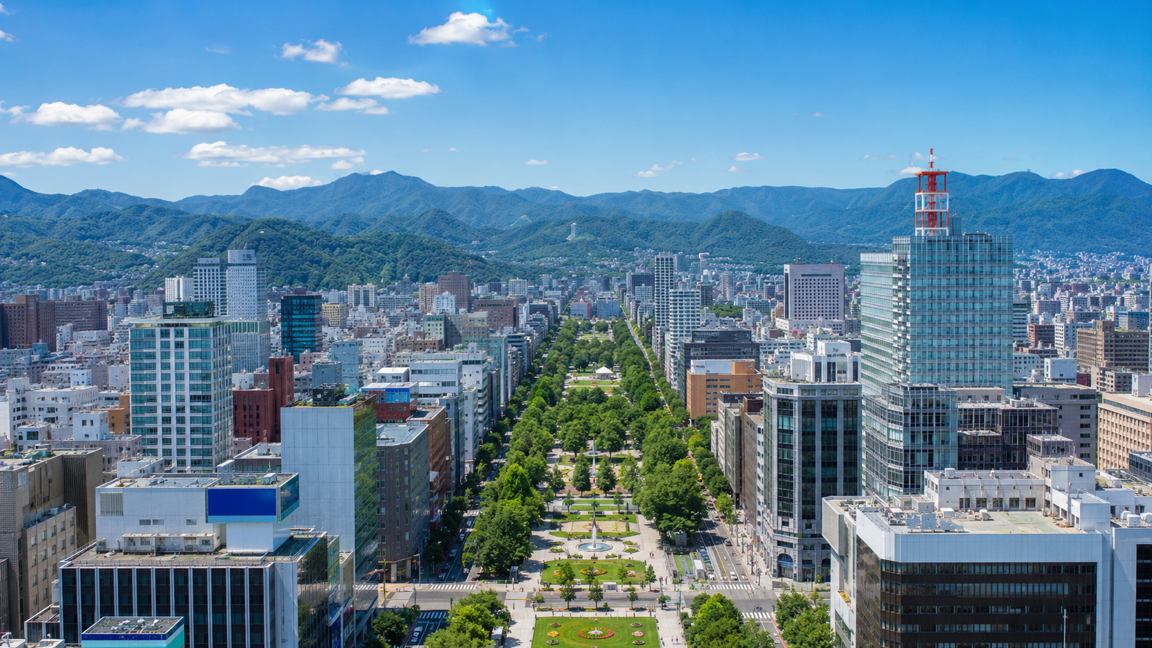 札幌大通公園與城市景觀